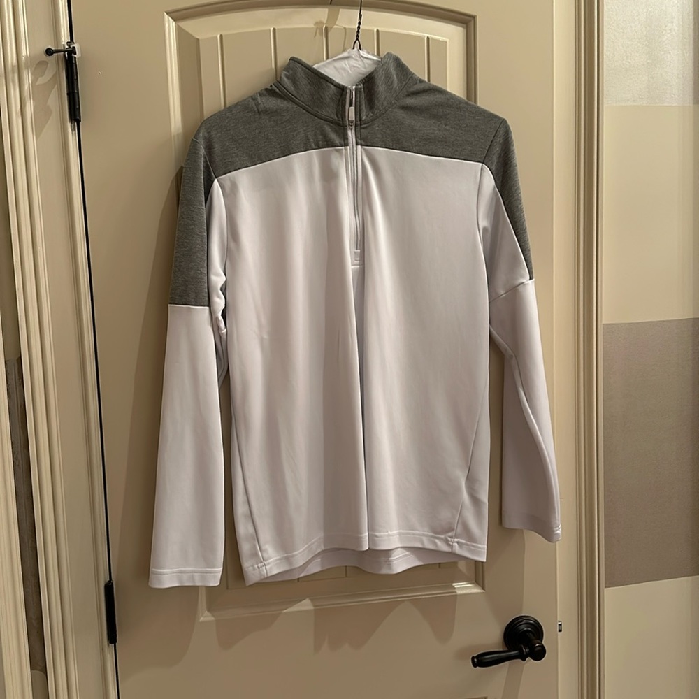 Adidas gray -white pullover